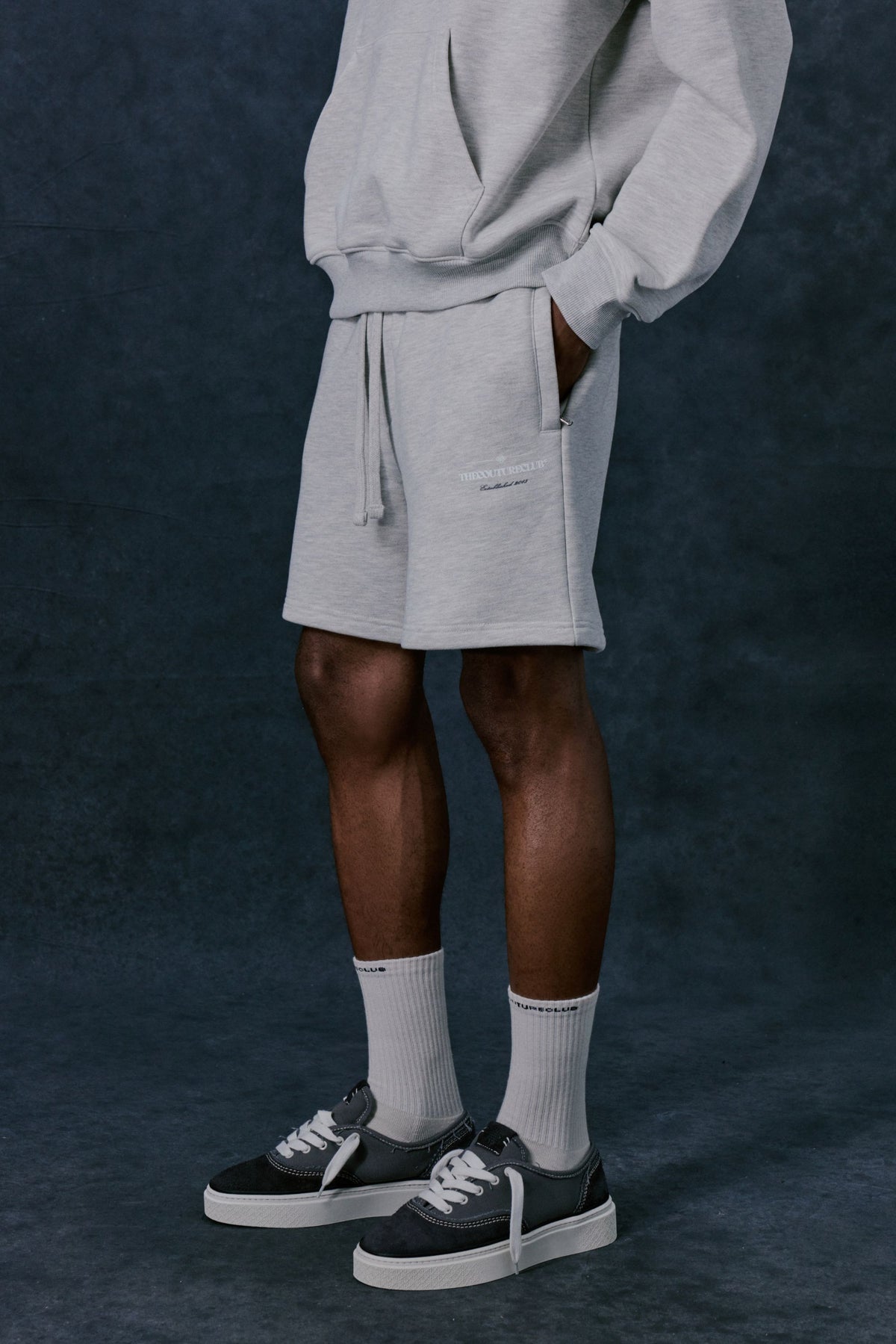 COPYRIGHT MULTI GRAPHIC SHORTS - GREY MARL