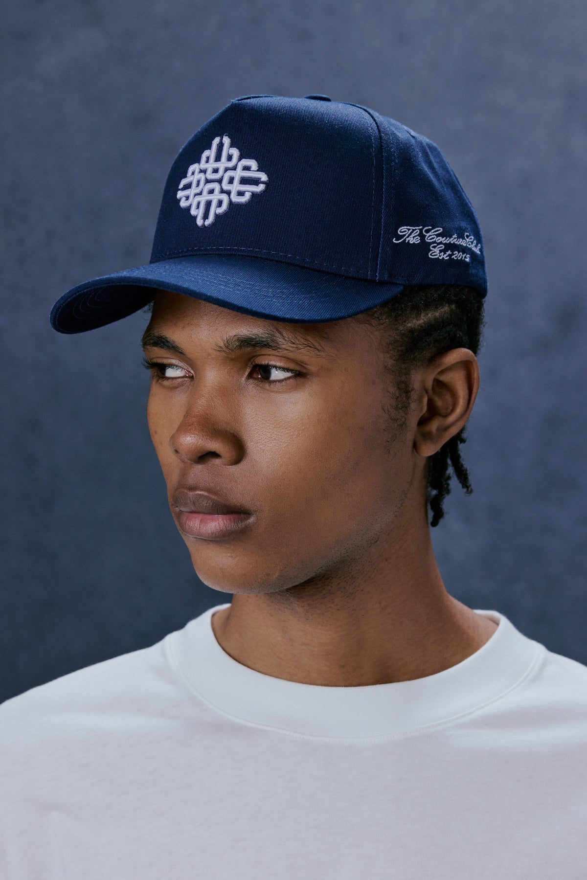 EMBLEM EMBROIDERY CAP - NAVY