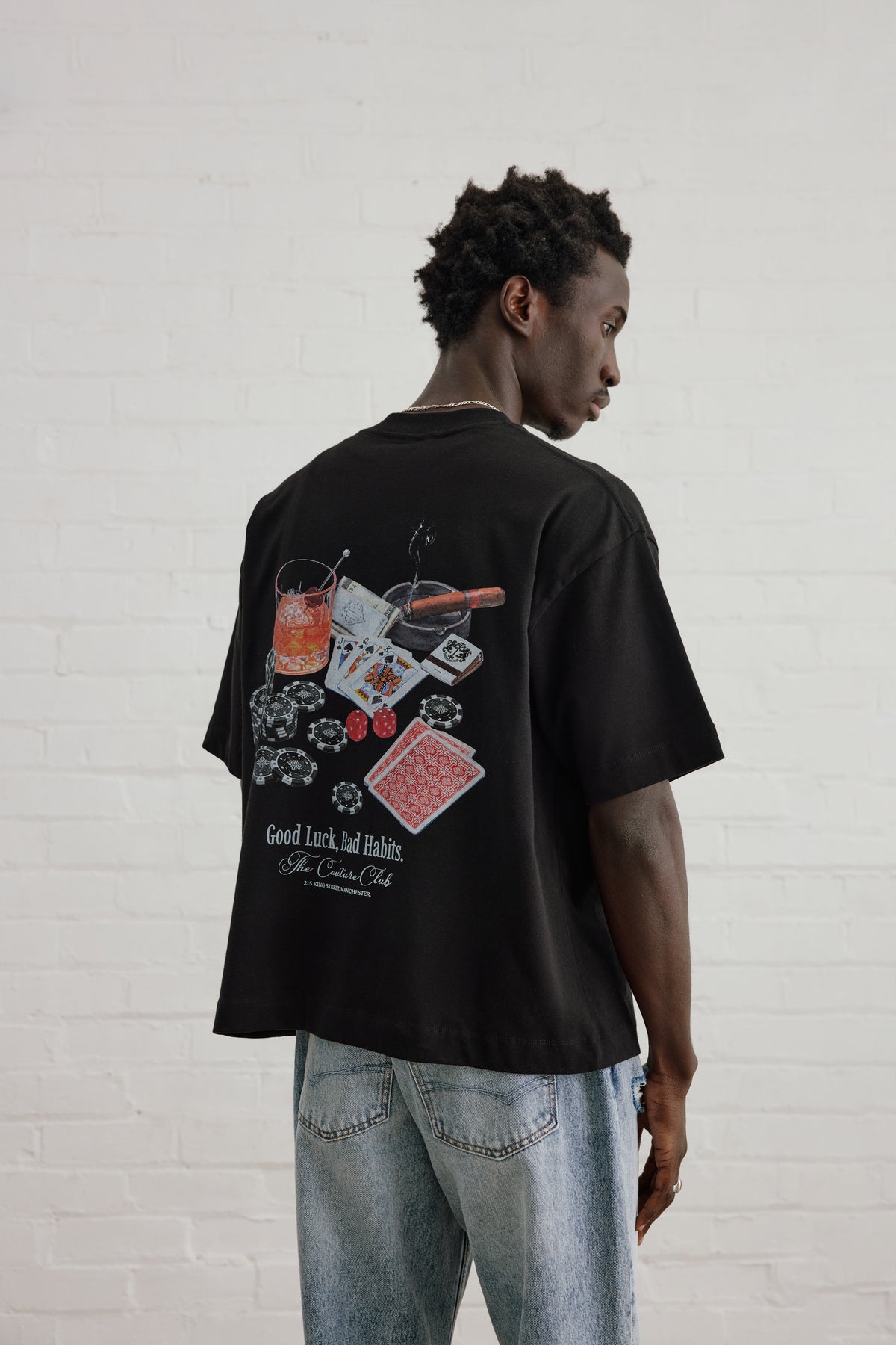 BAD HABITS GRAPHIC T-SHIRT - BLACK