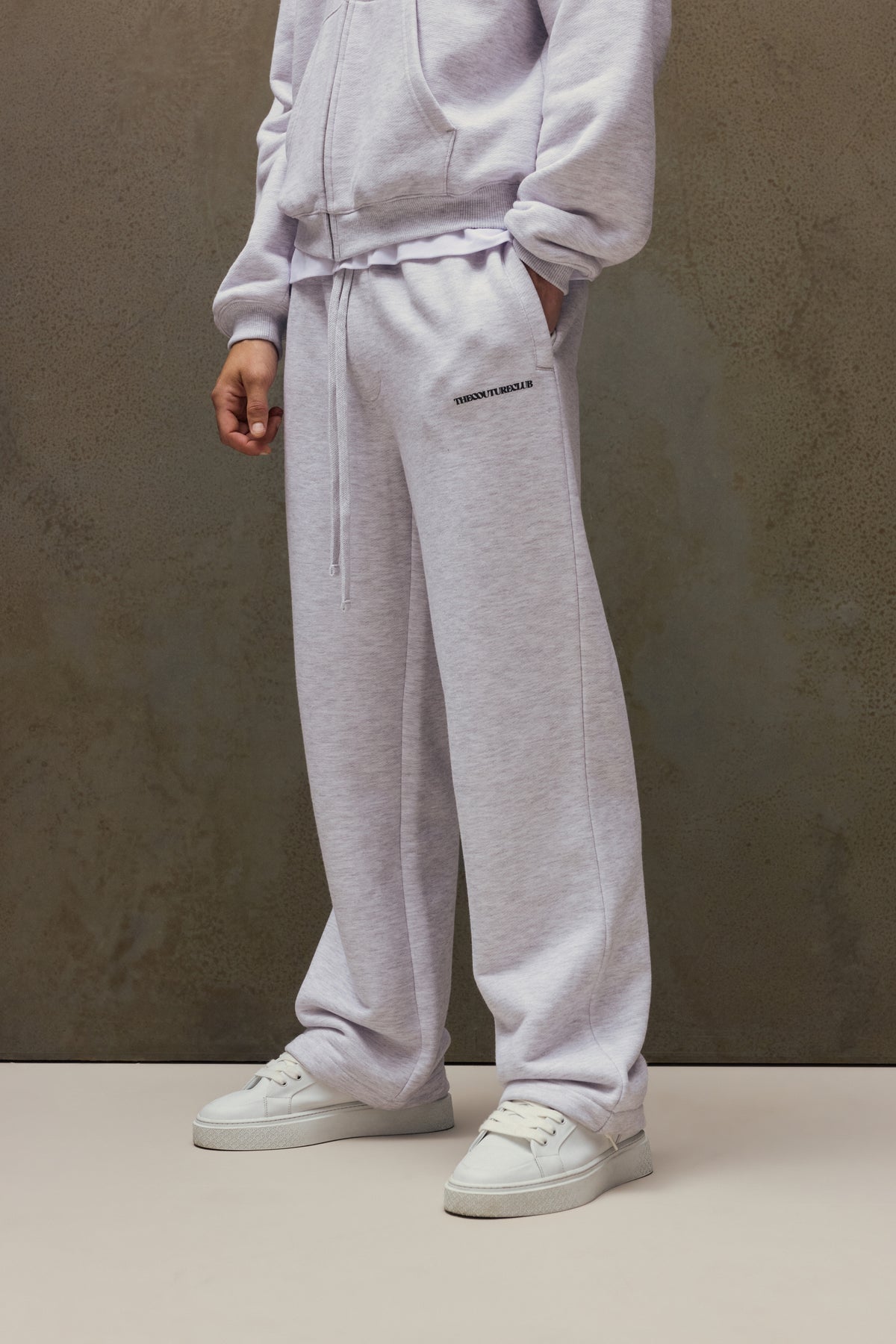 COPYRIGHT STRAIGHT LEG JOGGERS - GREY MARL