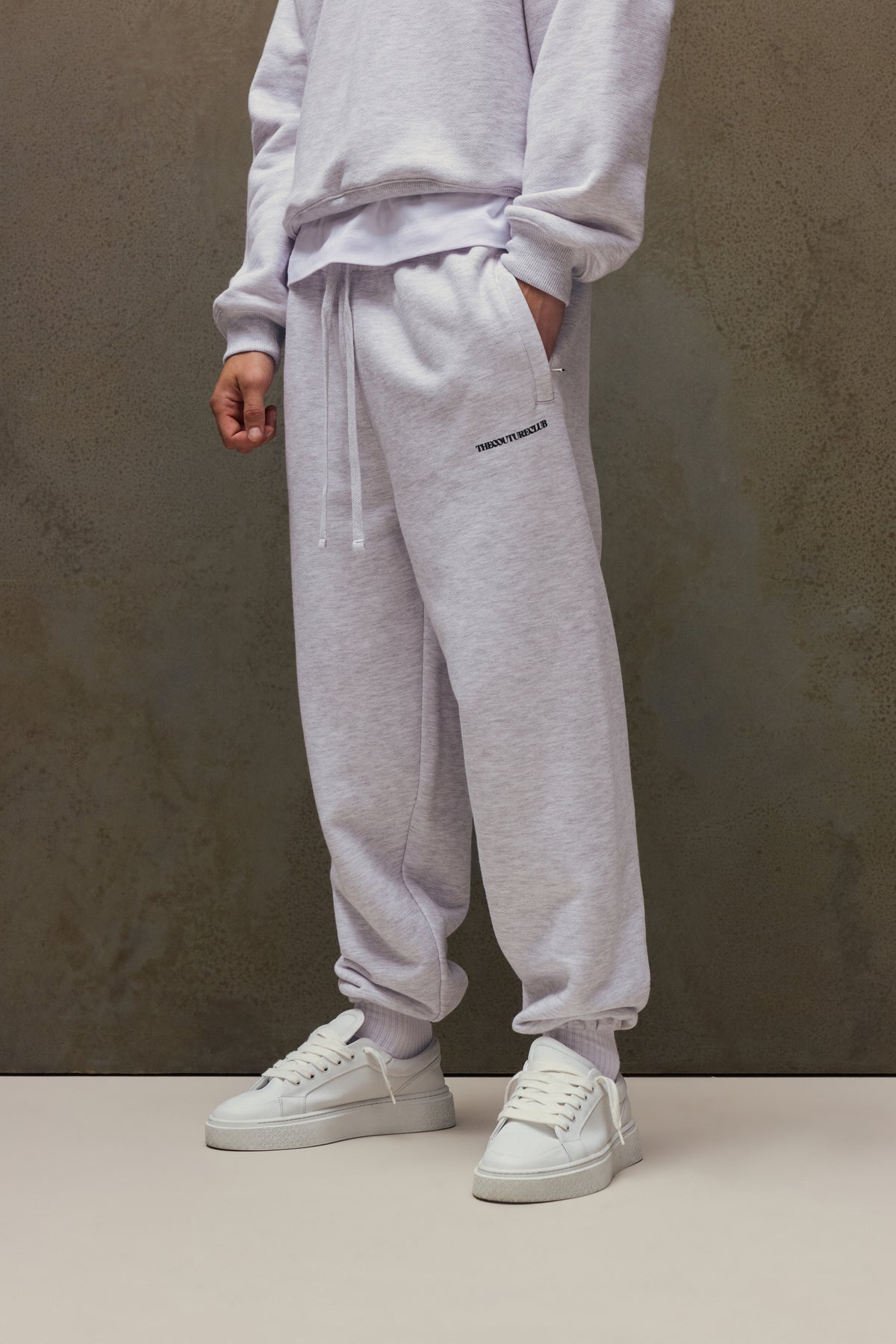 COPYRIGHT CUFFED JOGGERS - GREY MARL