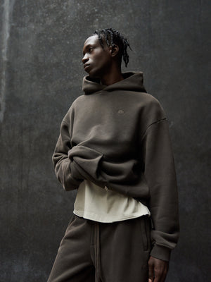 LAUNDERED CLASSICS HOODIE - WASHED BROWN