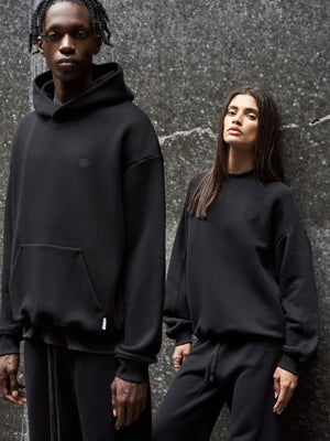 LAUNDERED CLASSICS HOODIE - WASHED BLACK