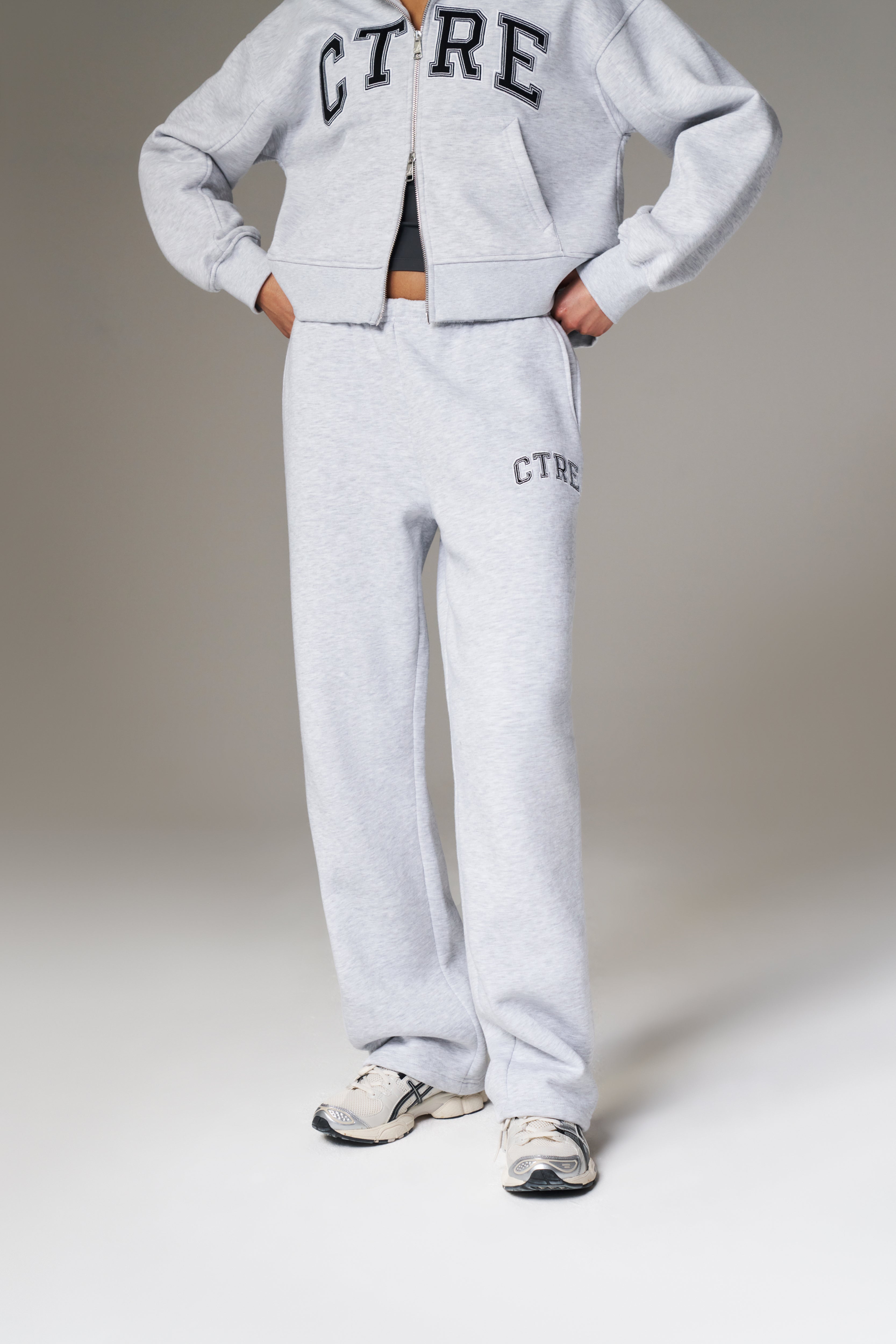 CTRE WIDE LEG JOGGERS - GREY MARL
