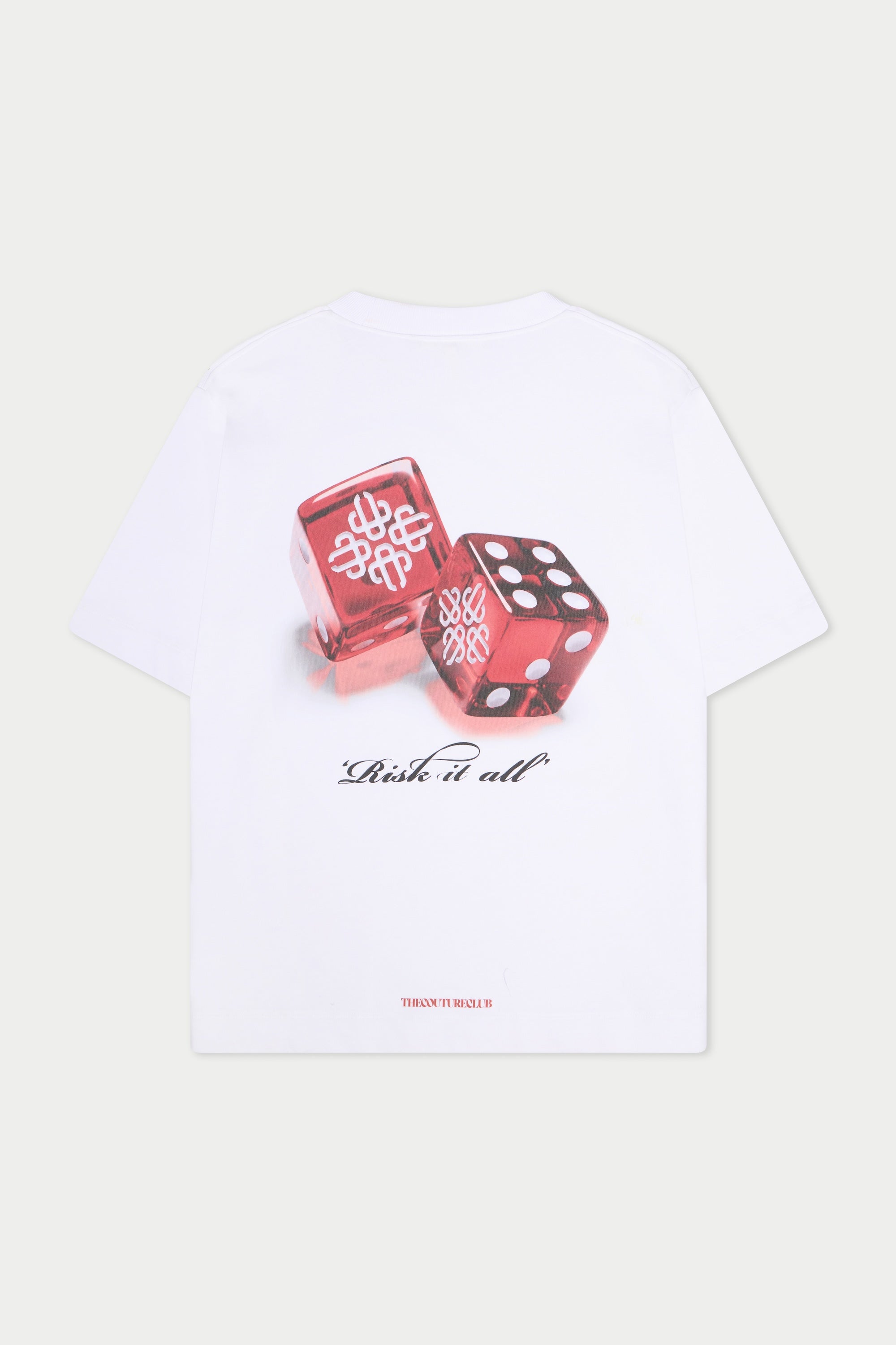 DICE EMBLEM GRAPHIC T-SHIRT - WHITE
