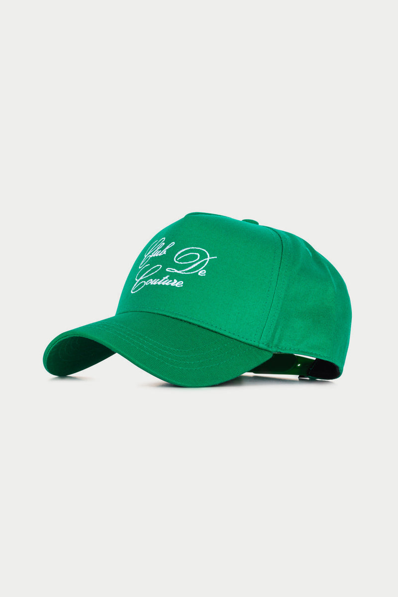 CLUB DE COUTURE SCRIPT CAP GREEN The Couture Club