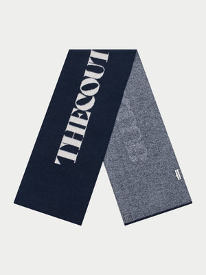 COPYRIGHT KNIT SCARF - NAVY