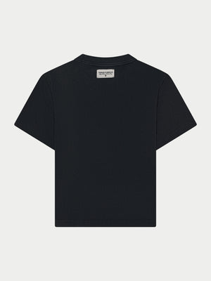 SHADOW PRINT EMBLEM T-SHIRT - WASHED BLACK