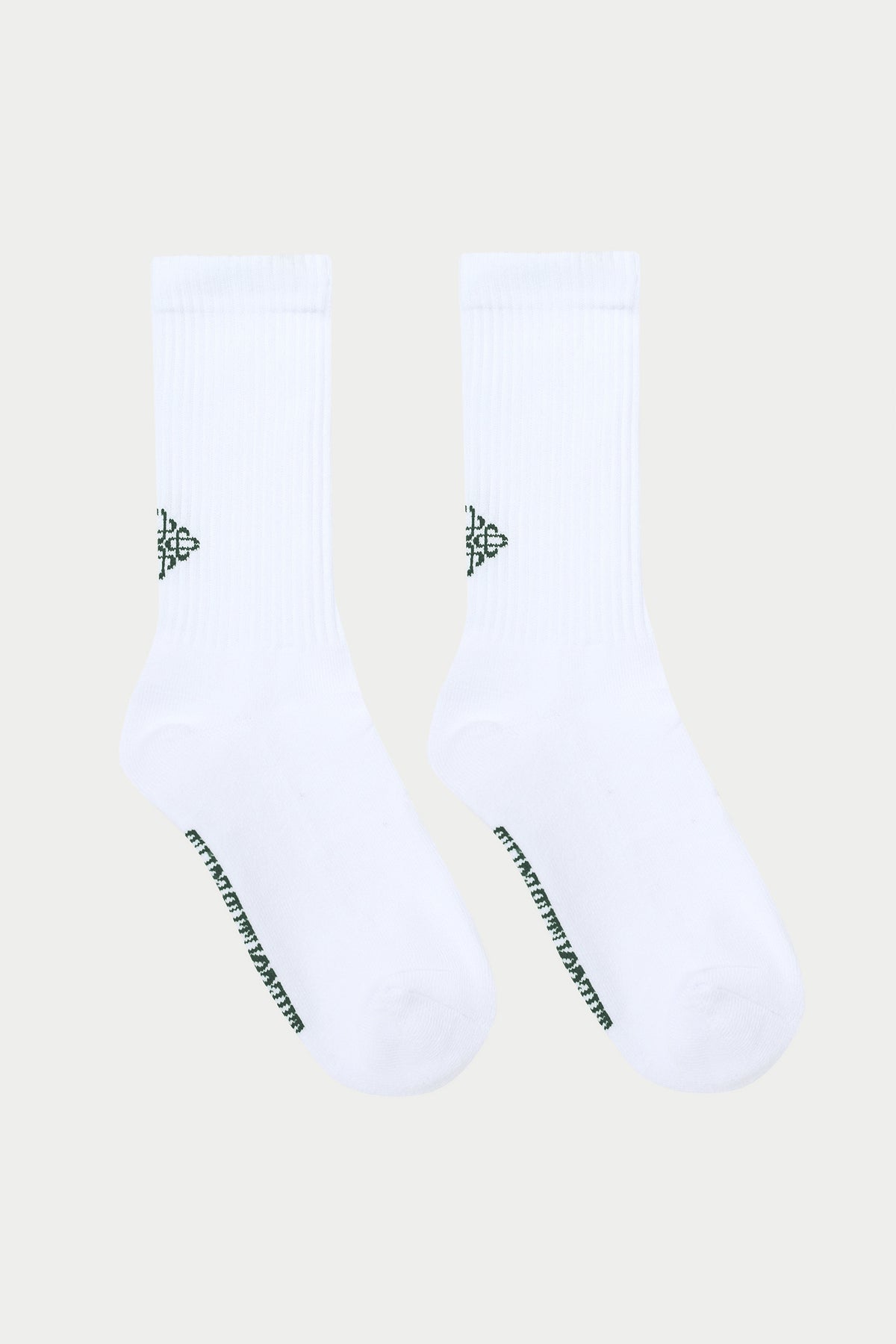 REVERSE EMBLEM COPYRIGHT SOCKS - GREEN