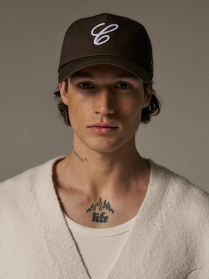 C SCRIPT CAP - BROWN