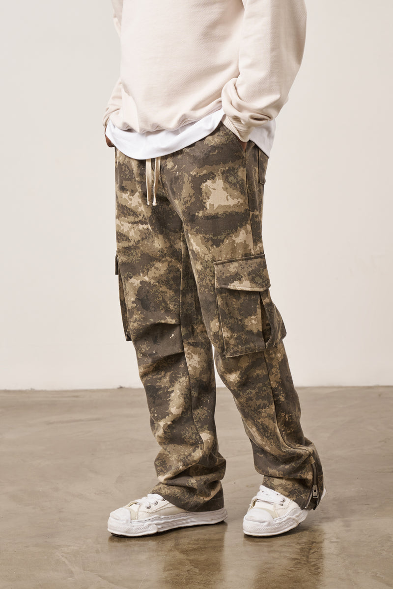 mens straight leg cargos