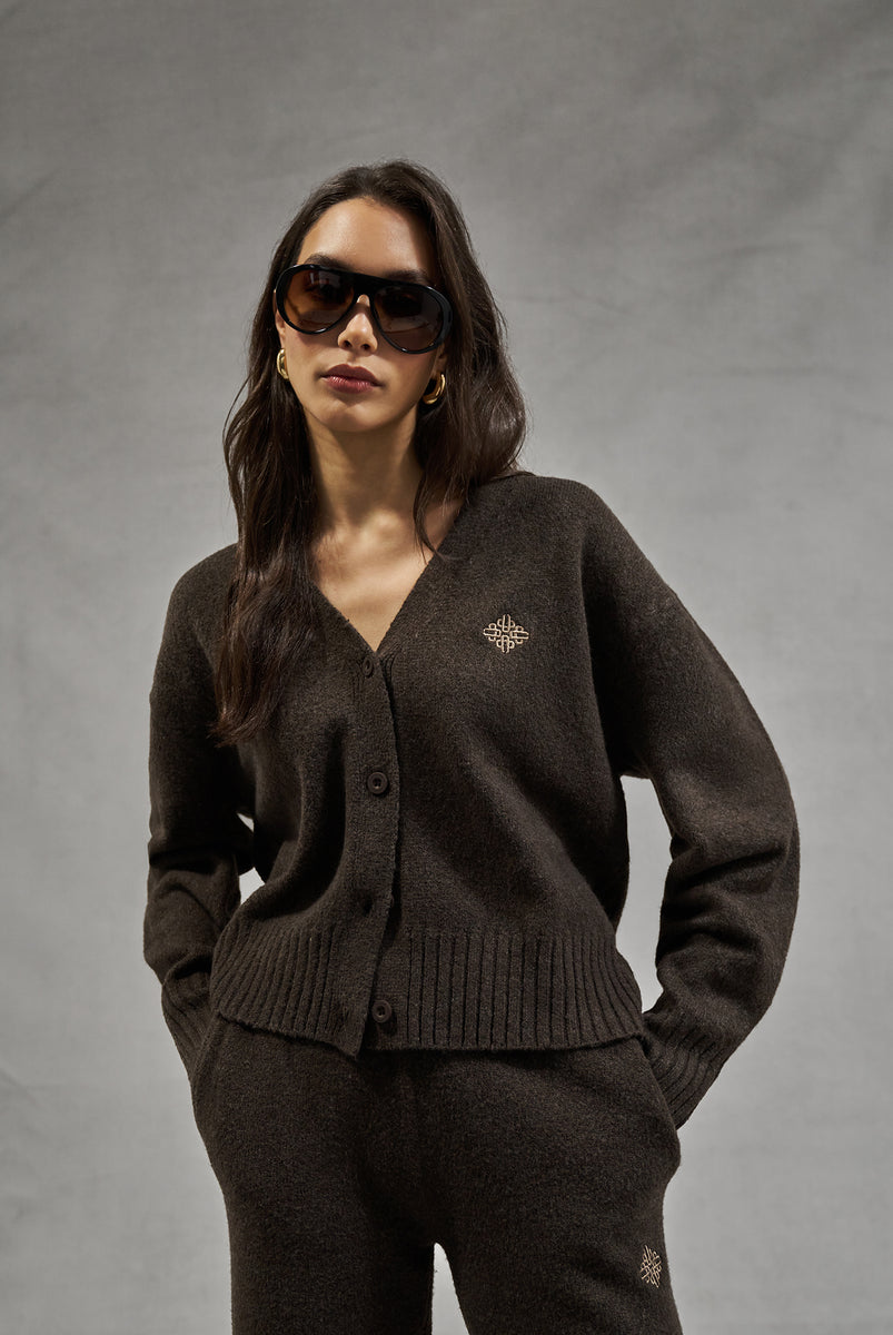 Mini Red Emblem Cardigan