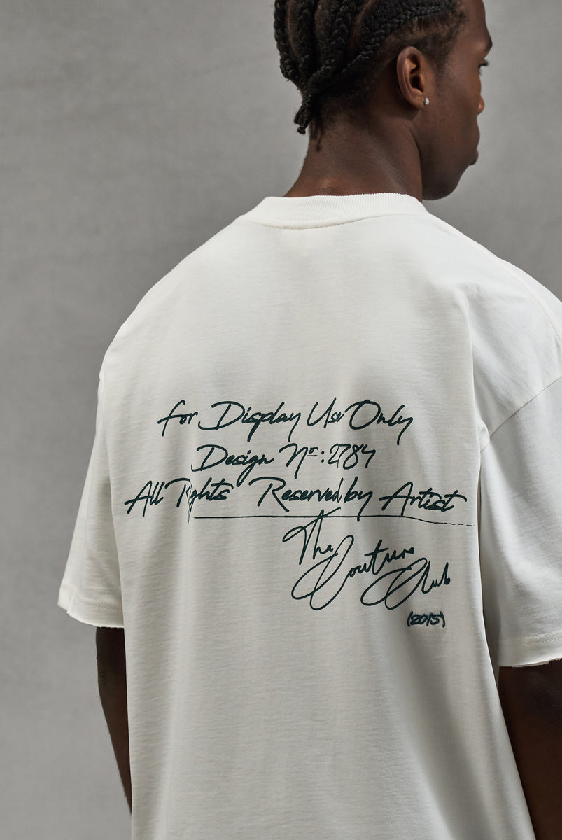 DISPLAY USE ONLY RELAXED T-SHIRT - OFF WHITE – The Couture Club