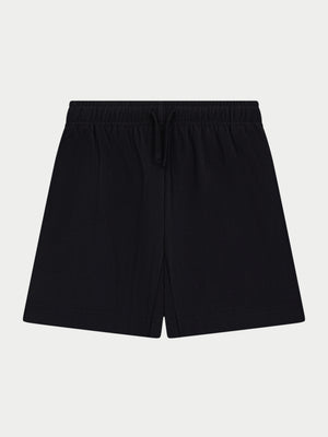 KIDS RIBBED SHORTS - BLACK