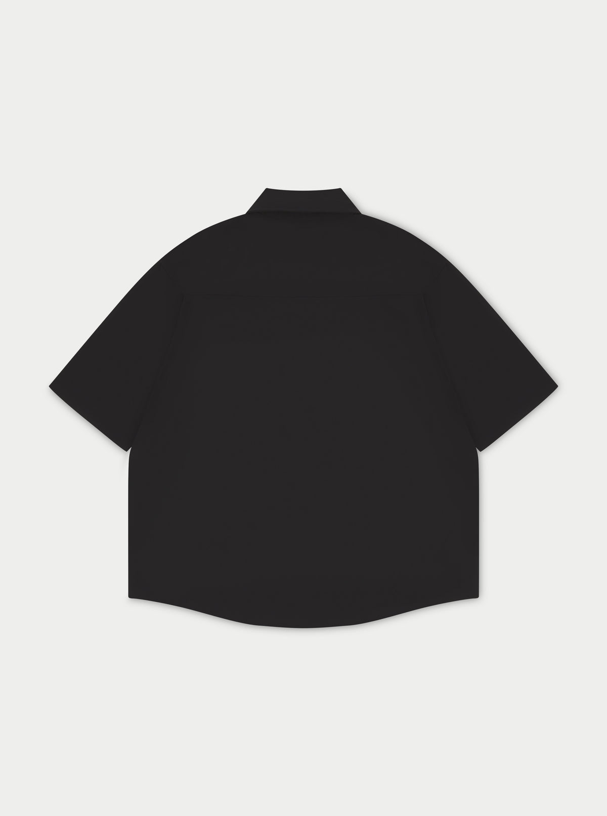 HEAVYWEIGHT ZIP OVERSHIRT - BLACK