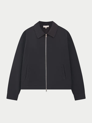 TECHNICAL ZIP THROUGH JACKET - BLACK