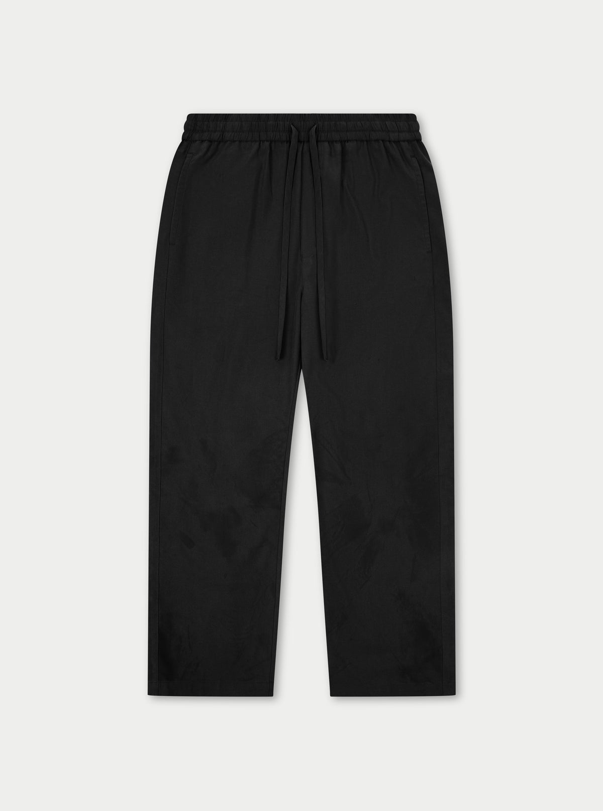 CUPRO PANELLED TROUSER - BLACK