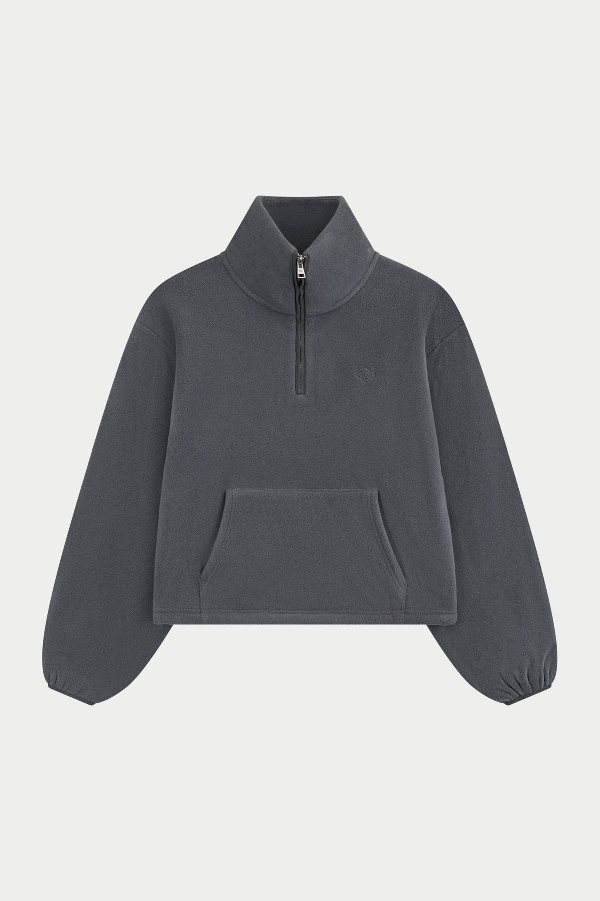 COMPACT FLEECE QUARTER ZIP - GRAPHITE