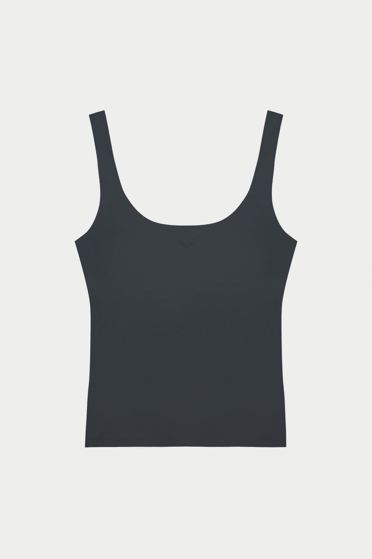 SCULPTING STRETCH SCOOP NECK SPORTS TOP - MIDNIGHT GREY