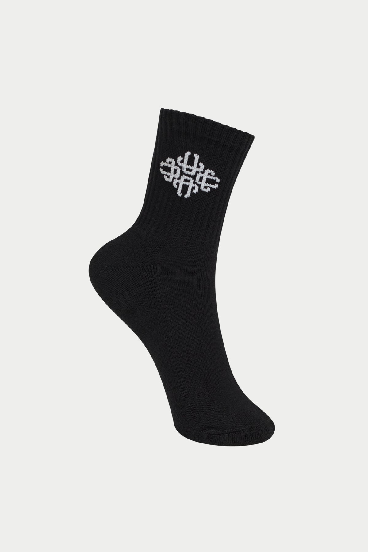 EMBLEM SPORT SOCK - BLACK