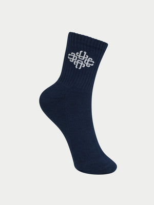EMBLEM SPORT SOCK - NAVY