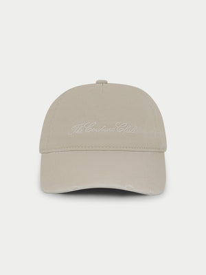 WASHED SCRIPT CAP - BONE