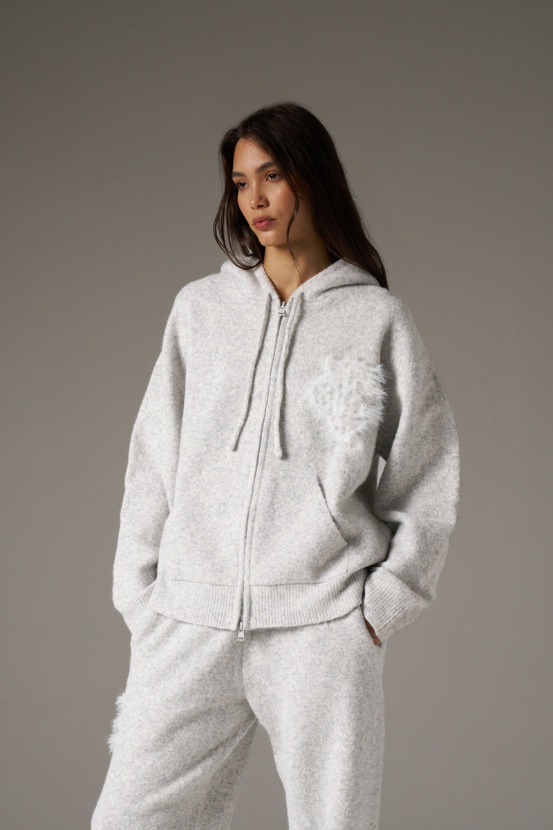 Accent Hoodie - Grey Marle