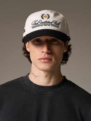 LAUREL EMBROIDERY CAP - BLACK