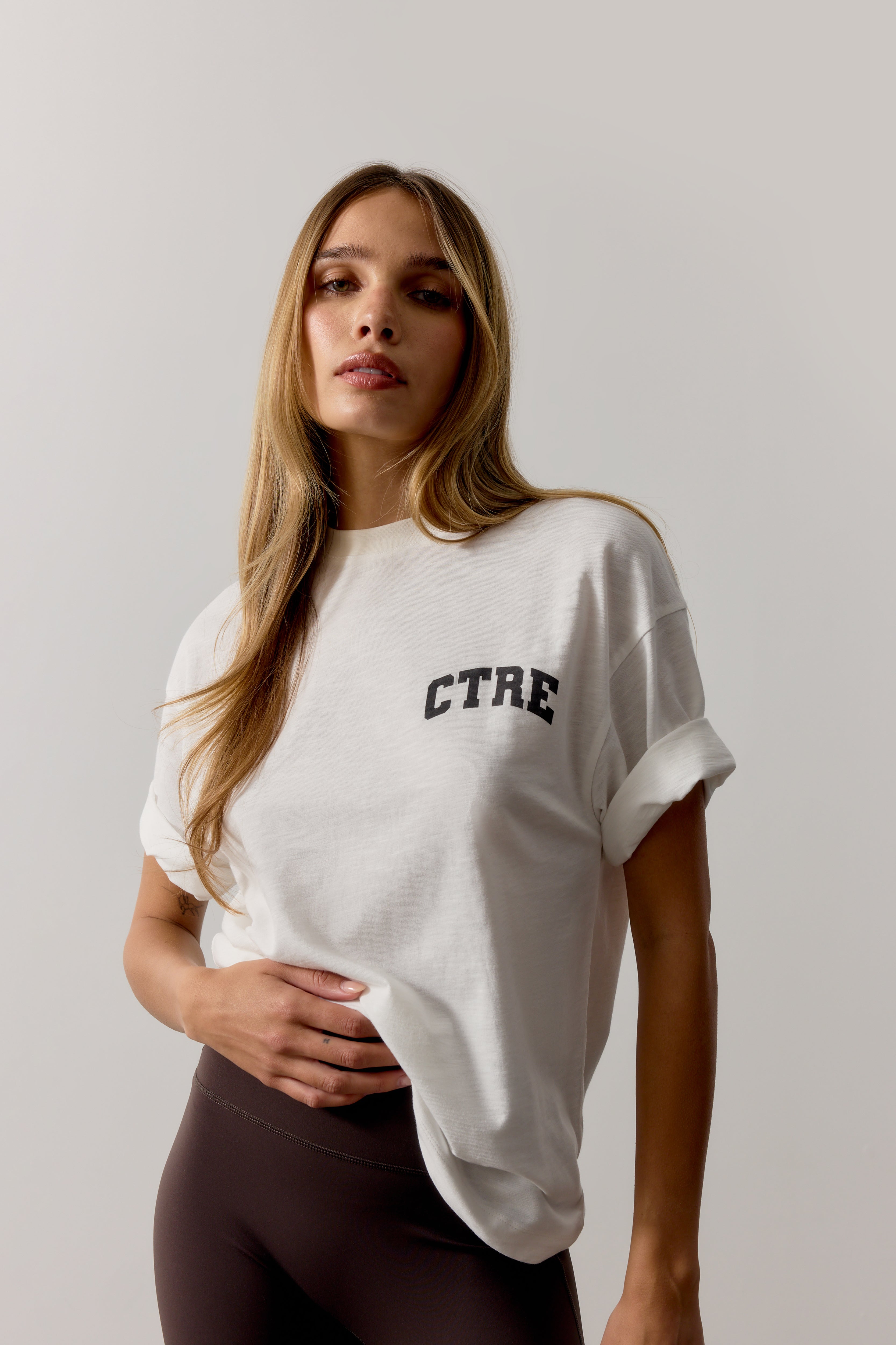 CTRE SHORT SLEEVE T-SHIRT - OFF WHITE