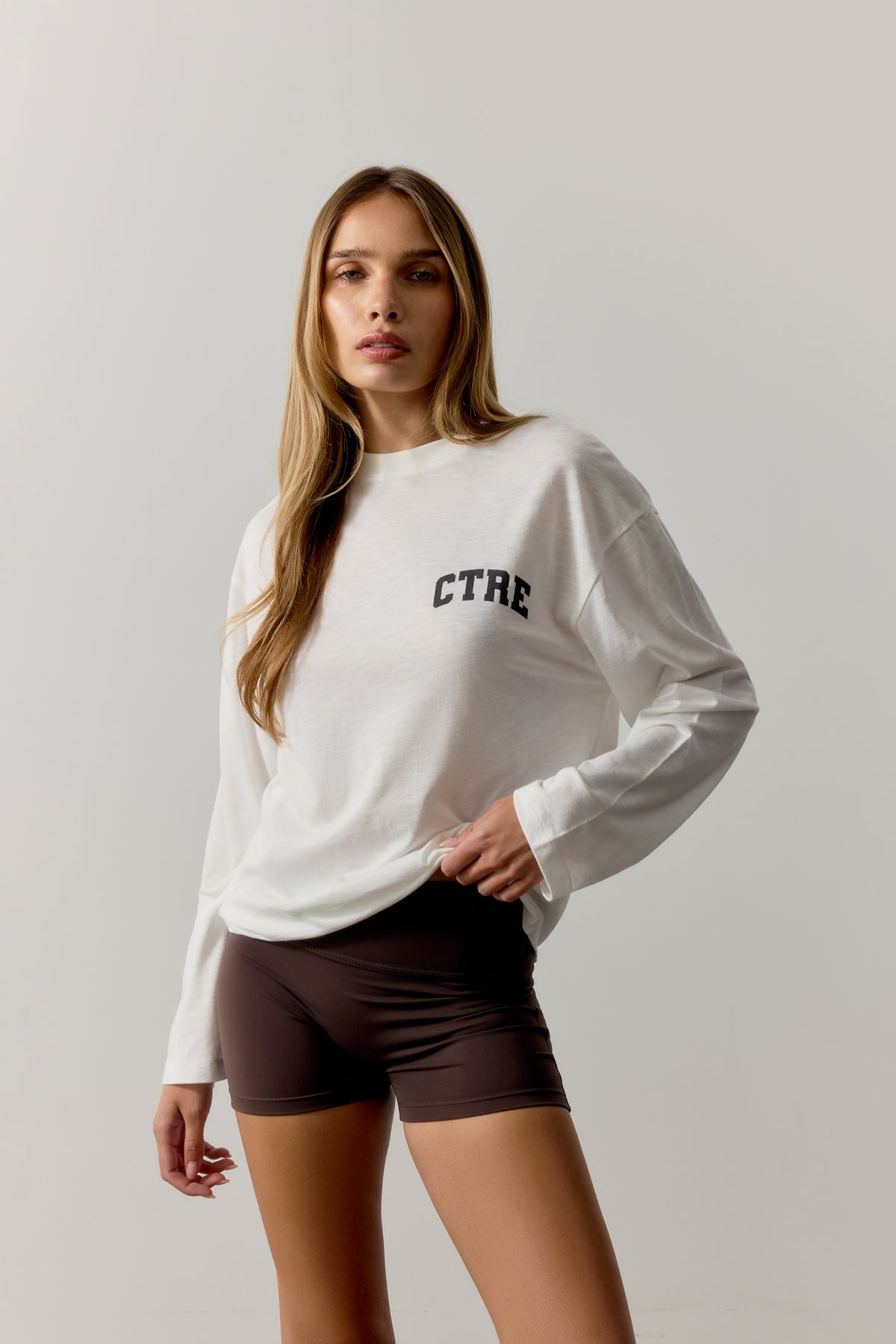 CTRE LONG SLEEVE T- SHIRT - OFF WHITE