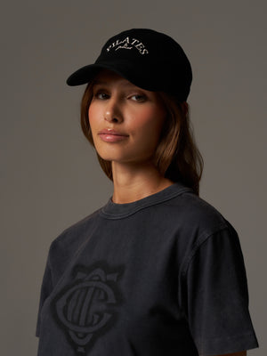 PILATES & PINOT CAP - BLACK