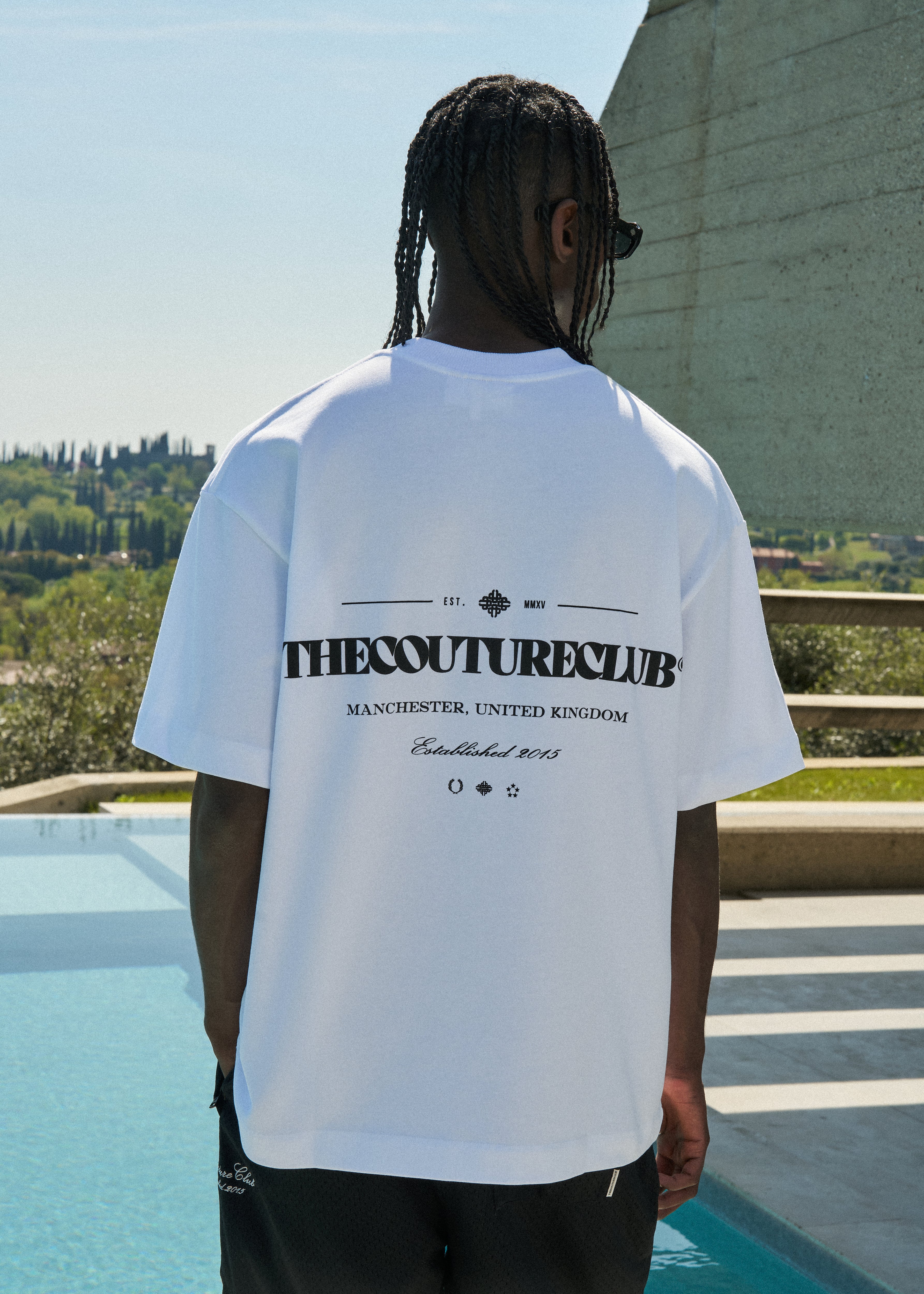 COPYRIGHT MULTI GRAPHIC T-SHIRT - WHITE
