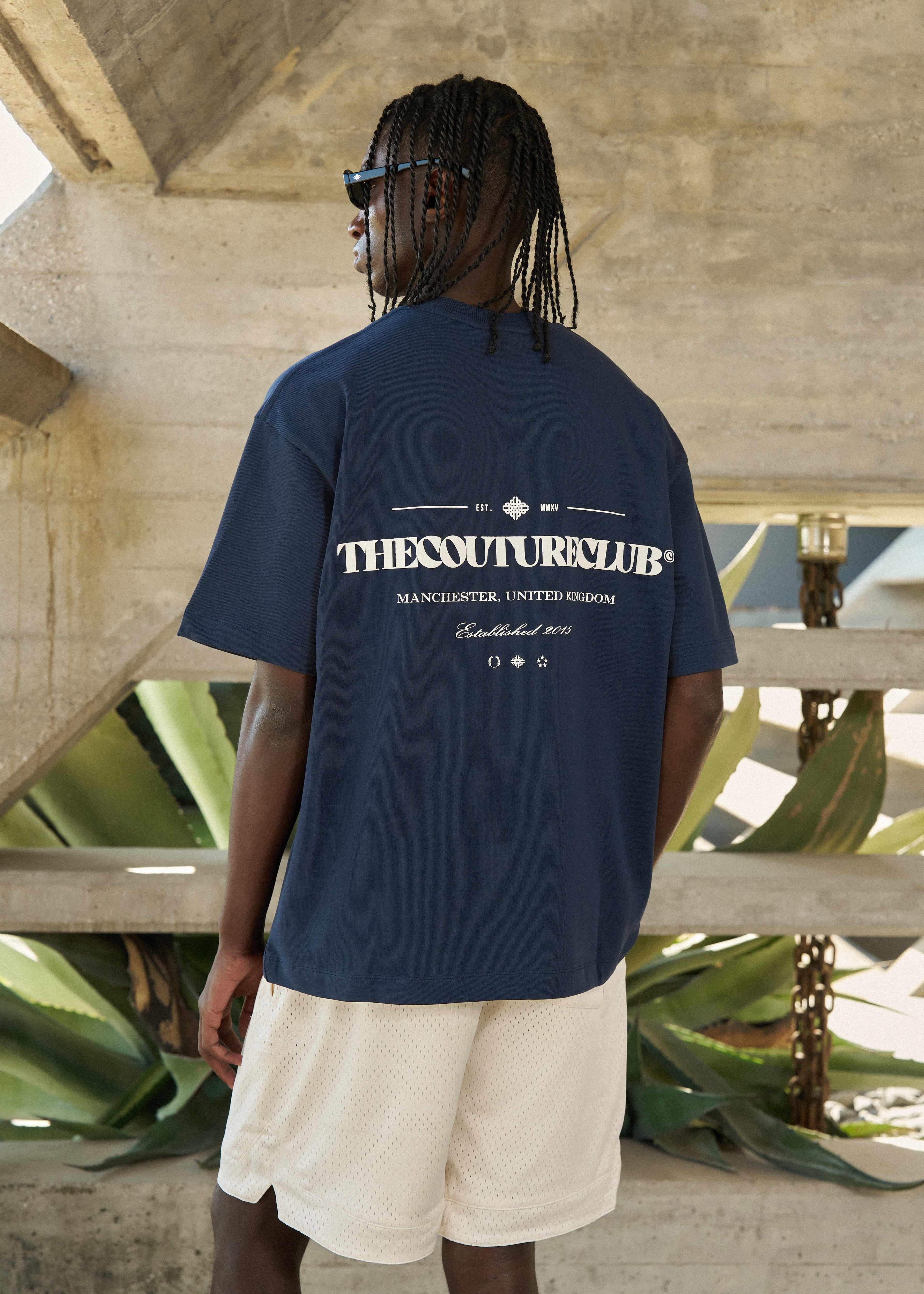 COPYRIGHT MULTI GRAPHIC T-SHIRT - DARK NAVY
