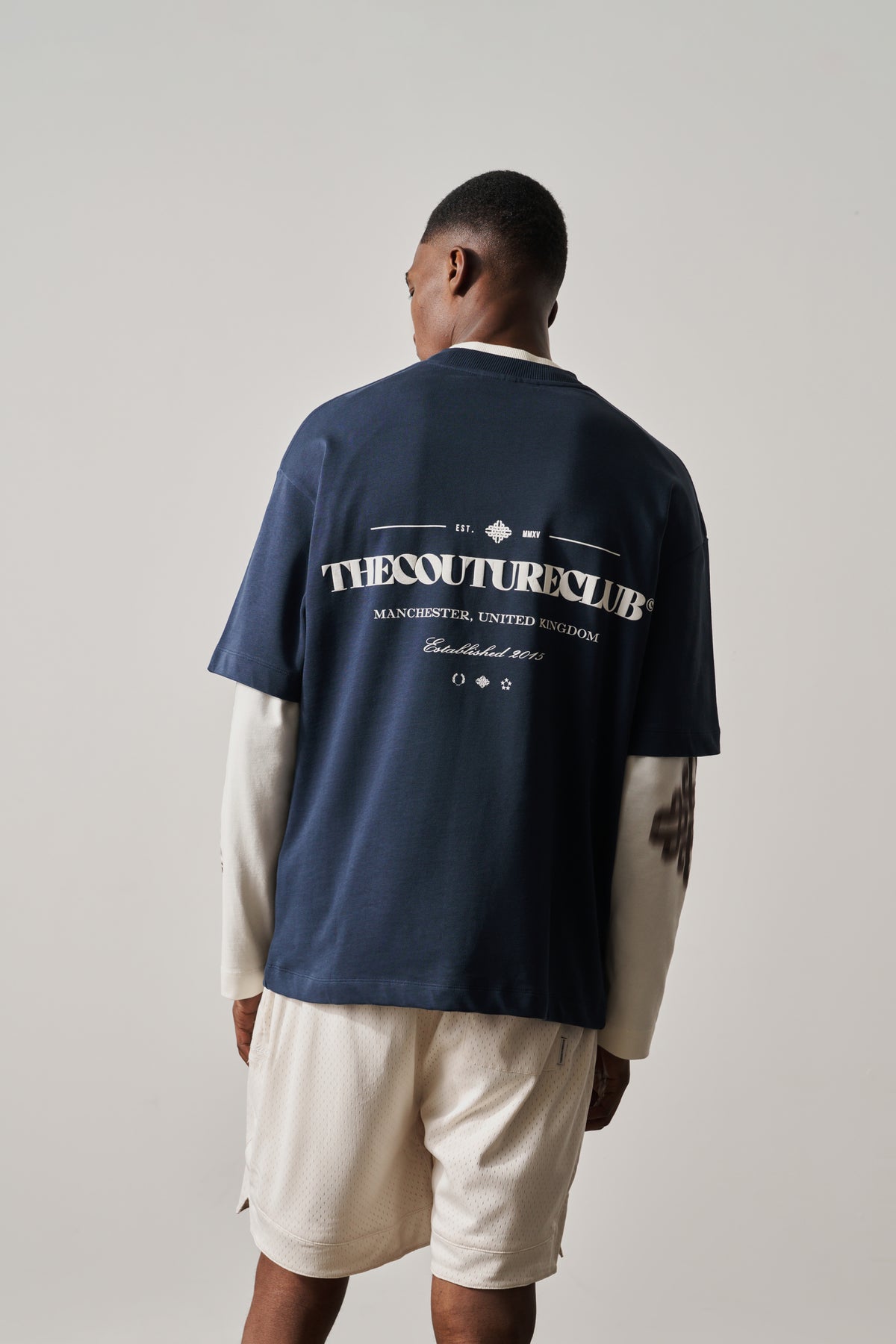 COPYRIGHT MULTI GRAPHIC T-SHIRT - DARK NAVY