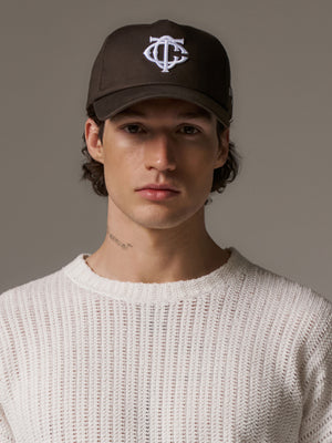 MONOGRAM CAP - BROWN