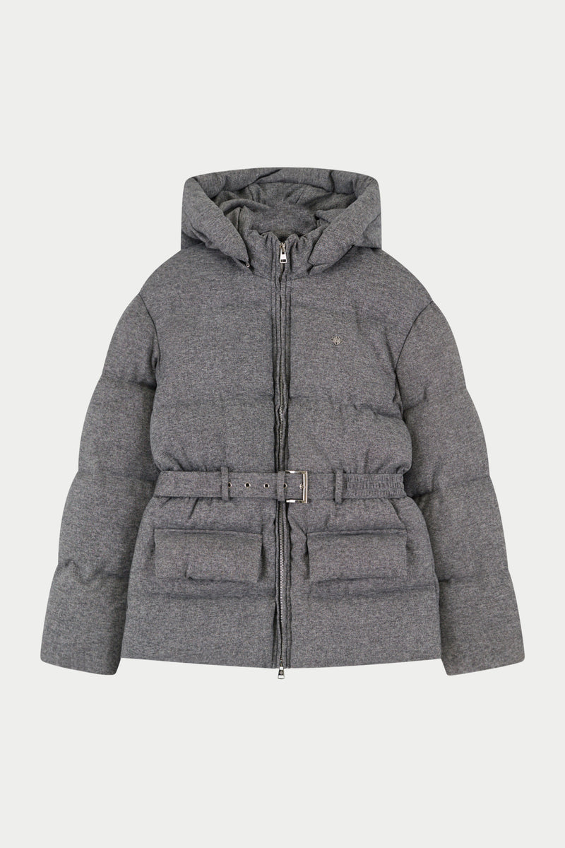 CD Alps Belted Puffer Jacket Gray Polyester main image 1