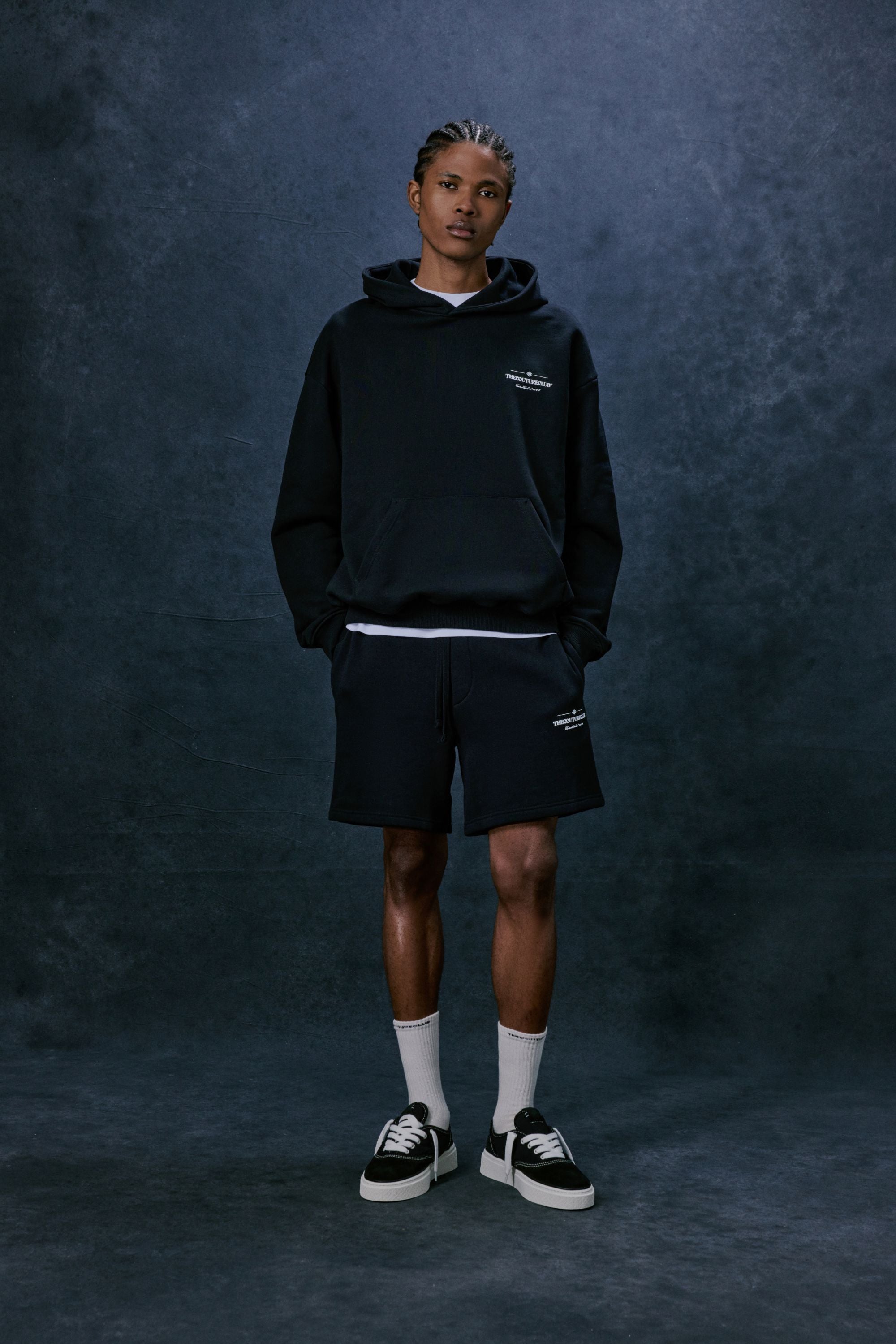 COPYRIGHT MULTI GRAPHIC SHORTS - BLACK