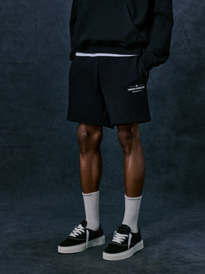 COPYRIGHT MULTI GRAPHIC SHORTS - BLACK