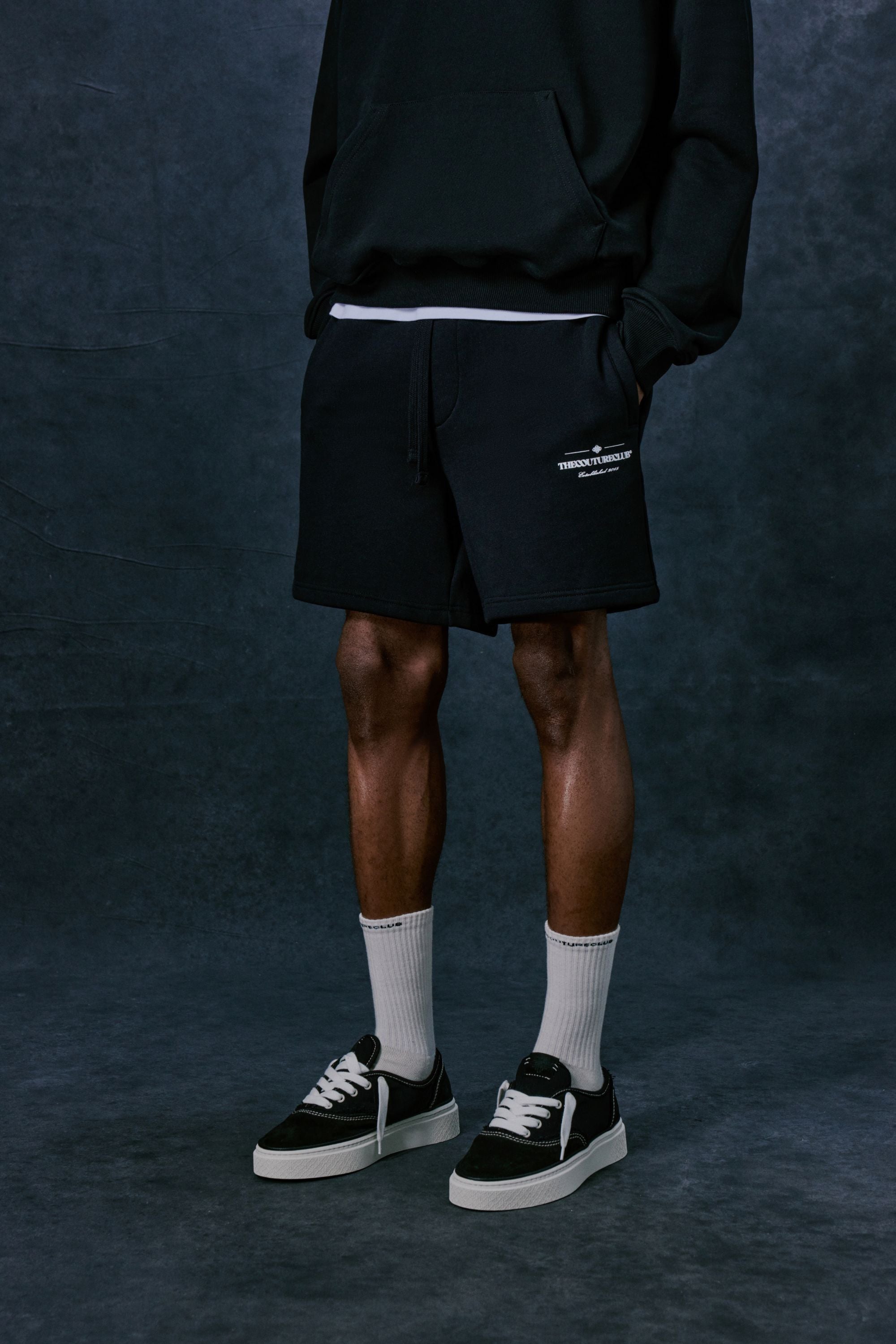 COPYRIGHT MULTI GRAPHIC SHORTS - BLACK