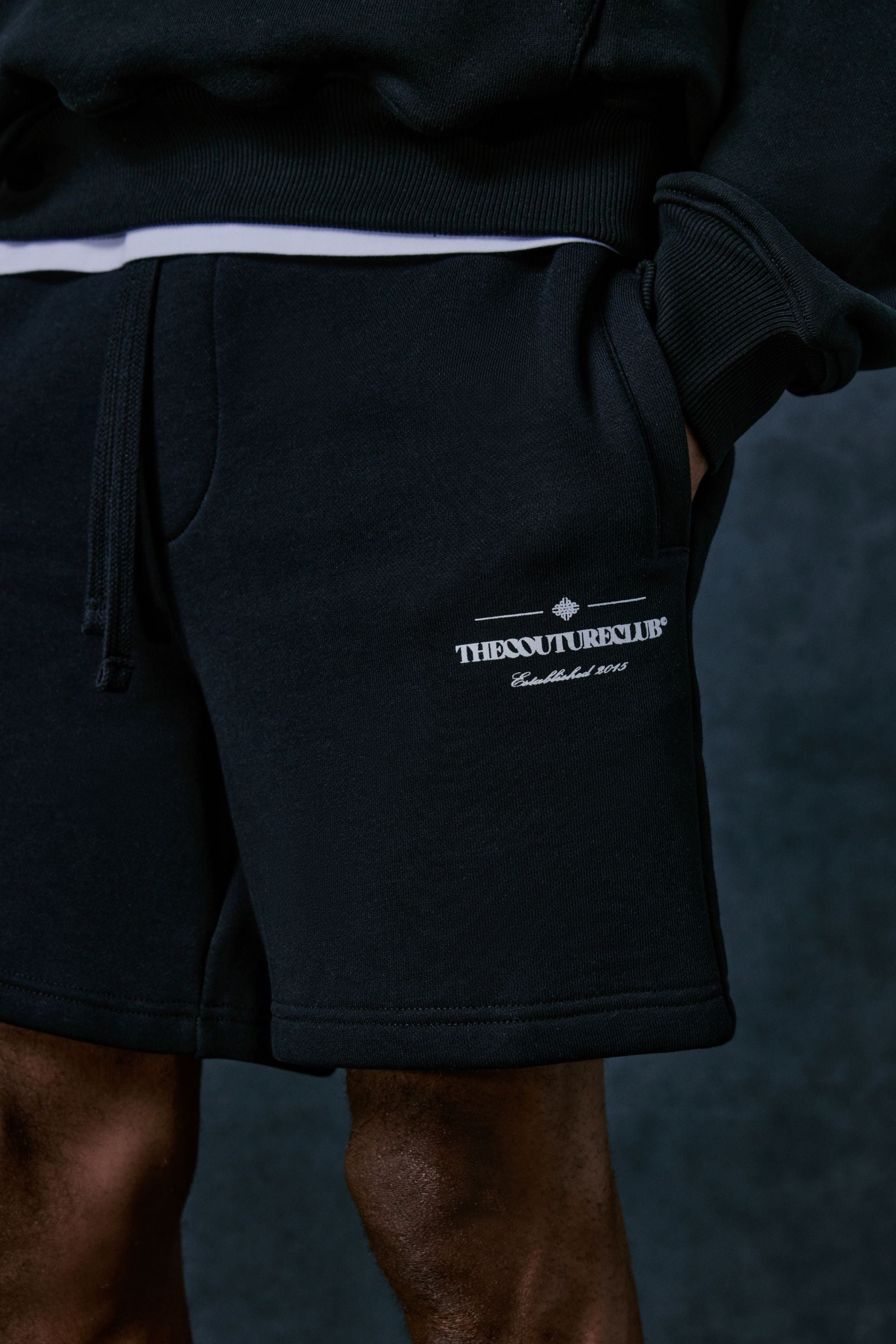 COPYRIGHT MULTI GRAPHIC SHORTS - BLACK