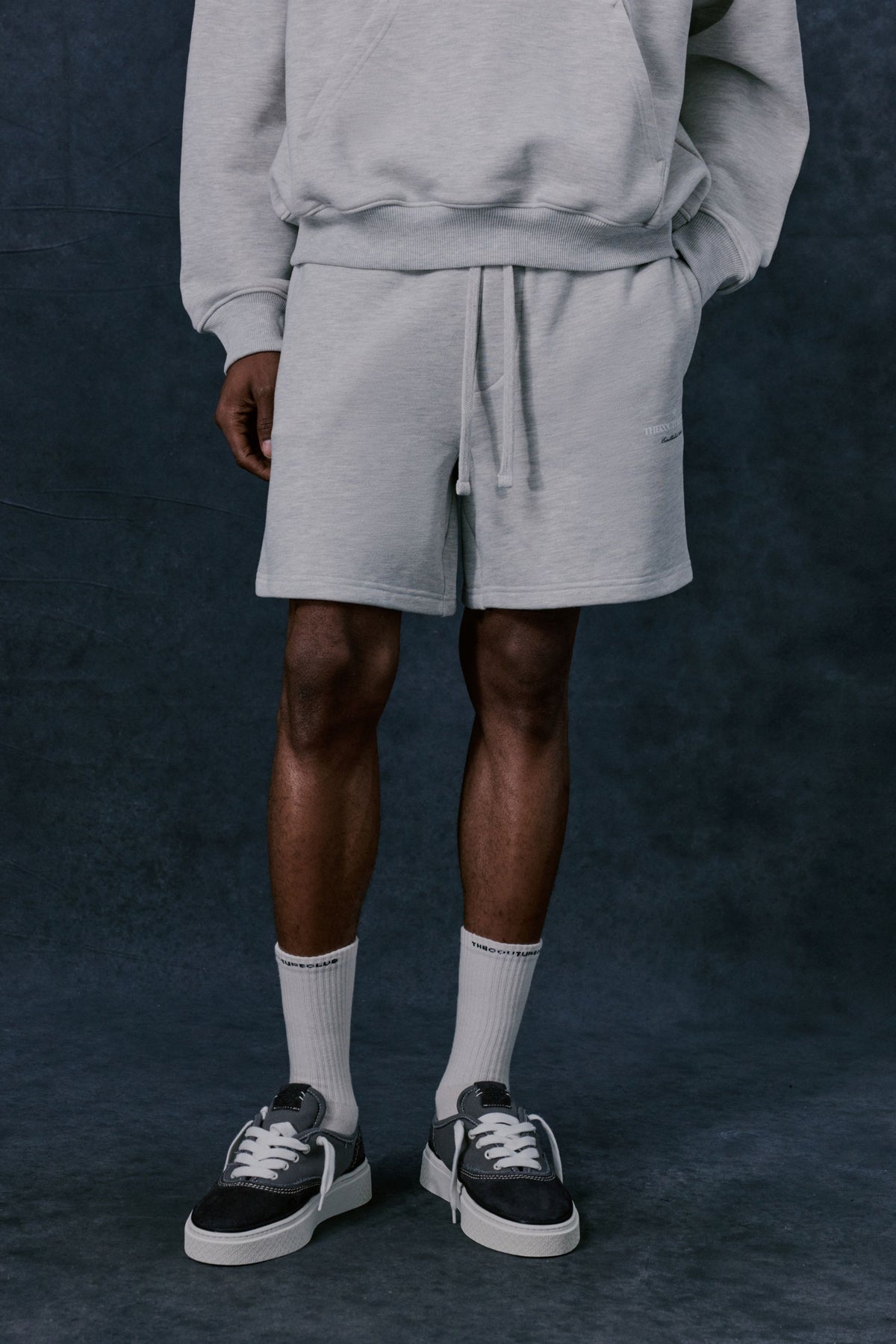 COPYRIGHT MULTI GRAPHIC SHORTS - GREY MARL