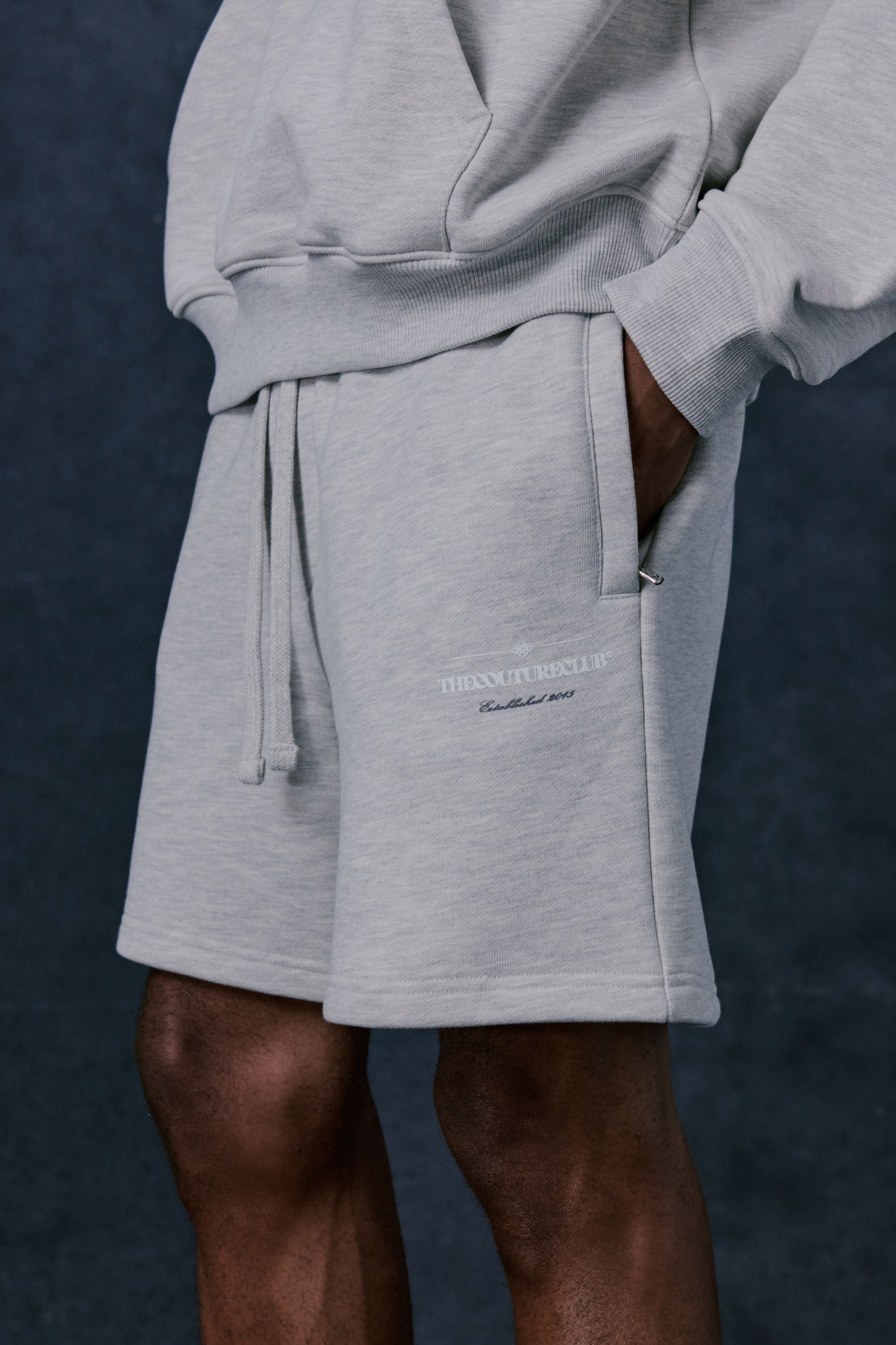 COPYRIGHT MULTI GRAPHIC SHORTS - GREY MARL