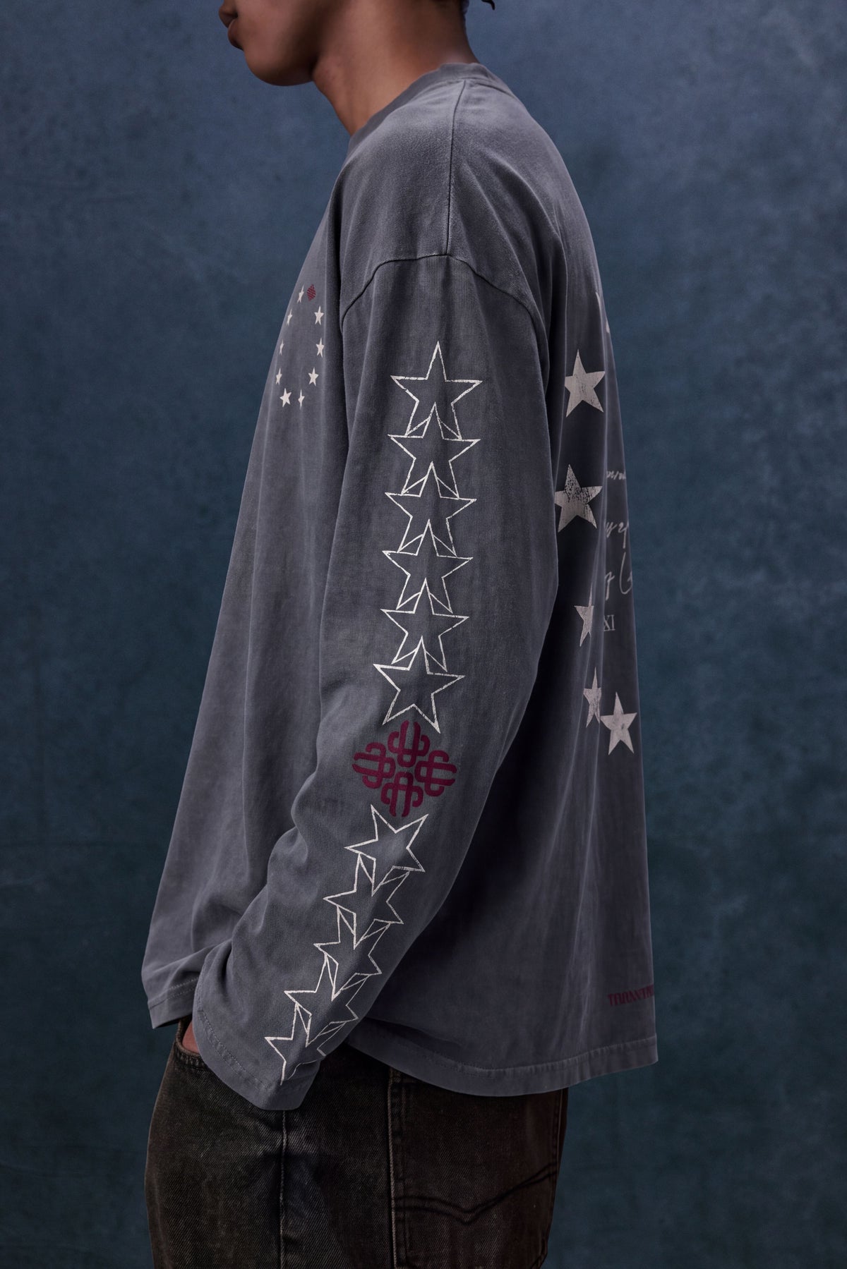 LEGACY GRAPHIC LONG SLEEVE T-SHIRT - WASHED BLACK