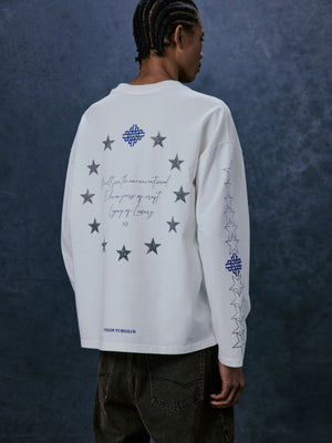 LEGACY GRAPHIC LONG SLEEVE T-SHIRT - WHITE