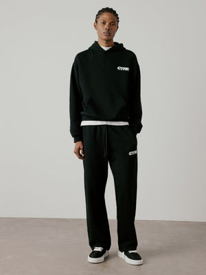 RETRO SPORT CTRE GRAPHIC HOODIE - BLACK