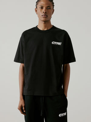RETRO SPORT CTRE GRAPHIC T-SHIRT - BLACK