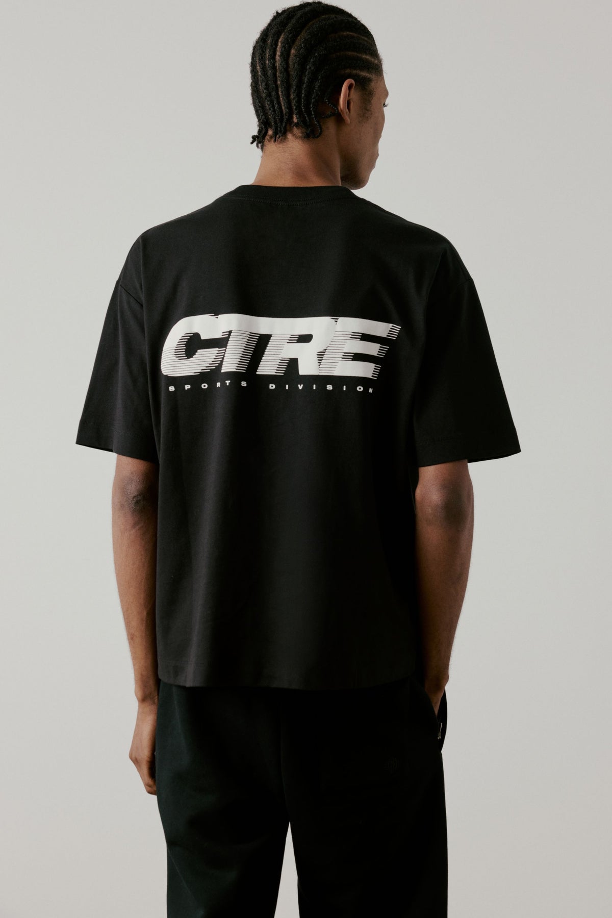 RETRO SPORT CTRE GRAPHIC T-SHIRT - BLACK