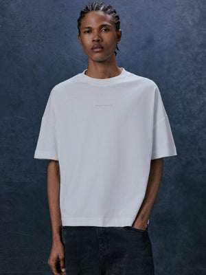 EMBLEM REVERSE PRINT T-SHIRT - RED
