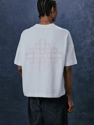 EMBLEM REVERSE PRINT T-SHIRT - RED