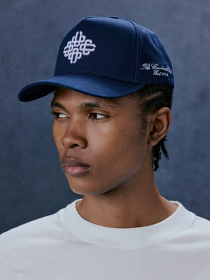 EMBLEM EMBROIDERY CAP - NAVY